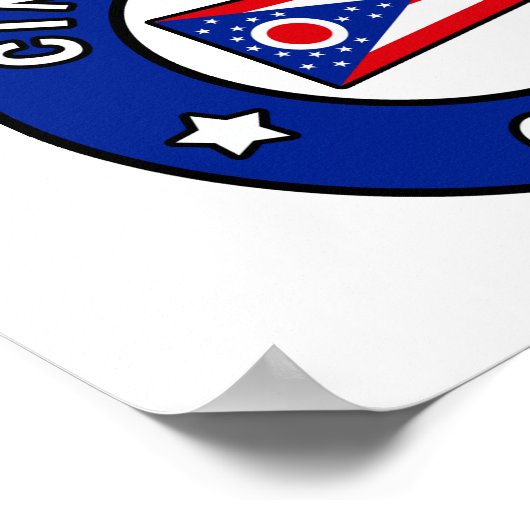 Cincinnati Ohio Poster (Ecke)