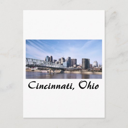 Cincinnati Ohio Postkarte (Vorderseite)