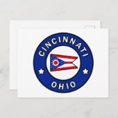 Cincinnati Ohio Postkarte (Vorne/Hinten)