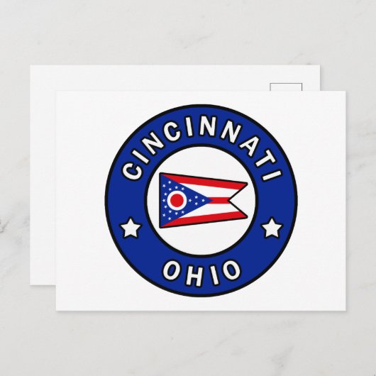 Cincinnati Ohio Postkarte (Vorne/Hinten)