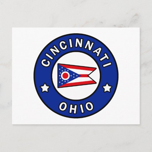 Cincinnati Ohio Postkarte (Vorderseite)