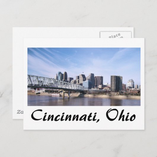 Cincinnati Ohio Postkarte (Vorne/Hinten)