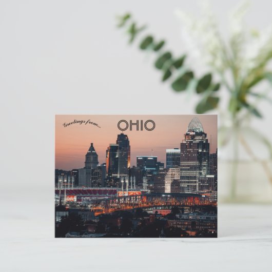 Cincinnati Ohio Postkarte (Stehend Vorderseite)