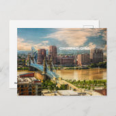 Cincinnati, Ohio Postkarte (Vorne/Hinten)