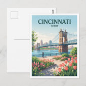 Cincinnati Ohio Reise Postkarte (Vorne/Hinten)