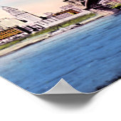 Cincinnati Ohio Roebling Hängebrücke Poster (Ecke)