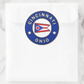 Cincinnati Ohio Runder Aufkleber (Tasche)