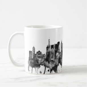 Cincinnati Ohio Skyline BW Kaffeetasse