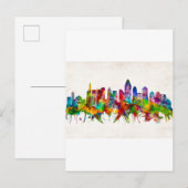 Cincinnati Ohio Skyline Einladungspostkarte (Vorne/Hinten)