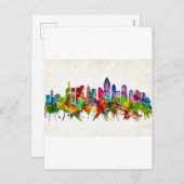 Cincinnati Ohio Skyline Feiertagspostkarte (Vorne/Hinten)
