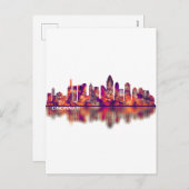 Cincinnati Ohio Skyline Feiertagspostkarte (Vorne/Hinten)