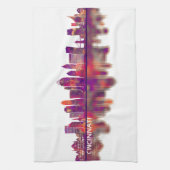 Cincinnati Ohio Skyline Geschirrtuch (Vertikal)