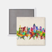 Cincinnati Ohio Skyline Magnet (Vorderseite/Rückseite)