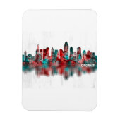 Cincinnati Ohio Skyline Magnet (Vertikal)