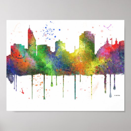 CINCINNATI OHIO SKYLINE POSTER (Vorne)