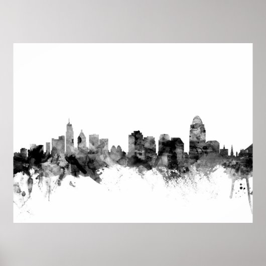 Cincinnati Ohio Skyline Poster (Vorne)