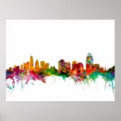 Cincinnati Ohio Skyline Poster (Vorne)