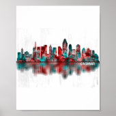 Cincinnati Ohio Skyline Poster (Vorne)