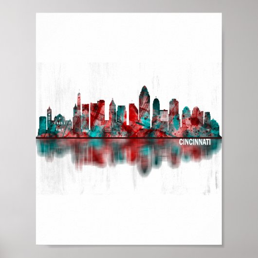 Cincinnati Ohio Skyline Poster (Vorne)