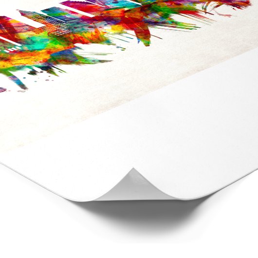 Cincinnati Ohio Skyline Poster (Ecke)