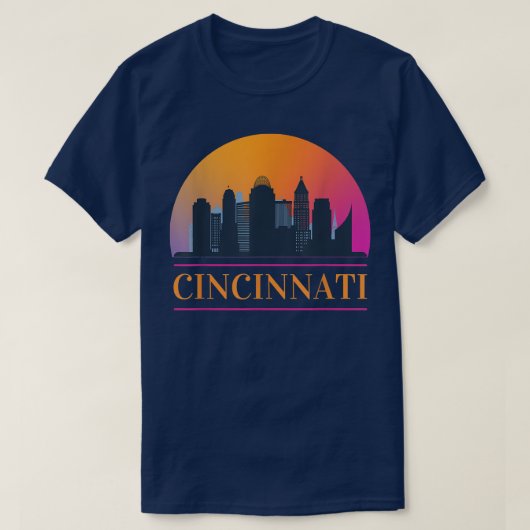 Cincinnati Ohio Skyline T-Shirt (Design vorne)