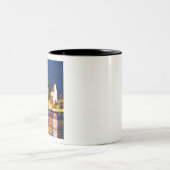 Cincinnati Ohio Skyline Zweifarbige Tasse (Mittel)