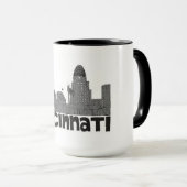 Cincinnati, Ohio Souvenir Tasse (VorderseiteRechts)