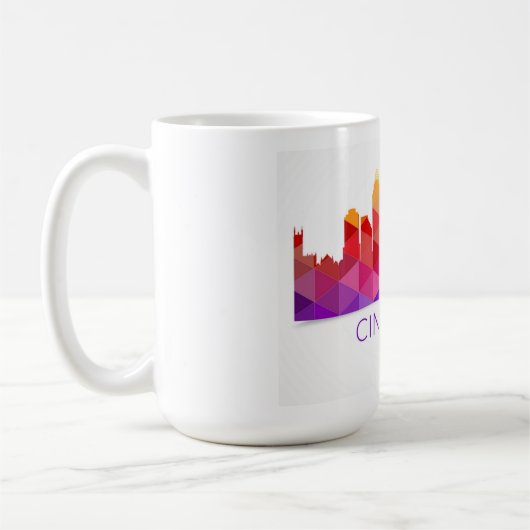 Cincinnati, Ohio Souvenir Tasse 2 - Farbenfrohe Ta (Links)