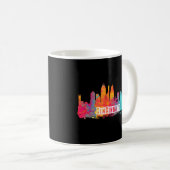 Cincinnati Ohio Staat Retro Vintag gestört Kaffeetasse (VorderseiteRechts)