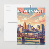 Cincinnati Ohio Stadtbild Reise Postkarte (Vorne/Hinten)