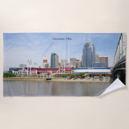 CIncinnati, Ohio Strandtuch (Vorderseite)