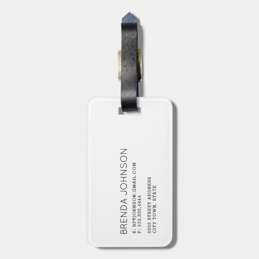 Cincinnati, Ohio Stylized Skyline Gepäckmarke Gepäckanhänger (Rückseite vertikal)