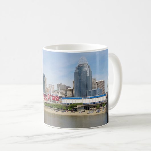 Cincinnati, Ohio-Tasse Kaffeetasse (VorderseiteRechts)