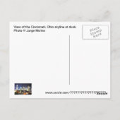 Cincinnati, Ohio, the Queen City. Postkarte (Rückseite)