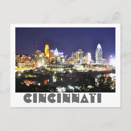 Cincinnati, Ohio, the Queen City. Postkarte (Vorderseite)