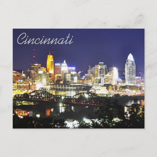 Cincinnati, Ohio, the Queen City. Postkarte (Vorderseite)