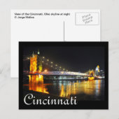 Cincinnati, Ohio, the Queen City. Postkarte (Vorne/Hinten)