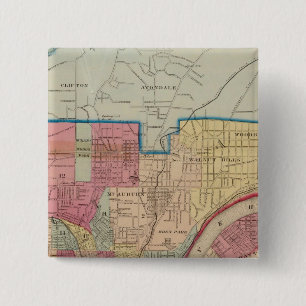 Cincinnati, Ohio und Umgebung Button