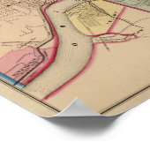 Cincinnati, Ohio und Umgebung Poster (Ecke)