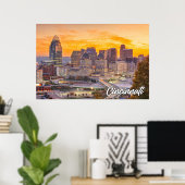 Cincinnati, Ohio, USA Poster (Heimbüro)