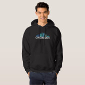 Cincinnati Ohio USA Skyline Silhouette Outline Ske Hoodie (Vorne ganz)