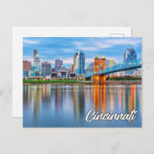 Cincinnati, Ohio, Vereinigte Staaten Postkarte (Vorne/Hinten)