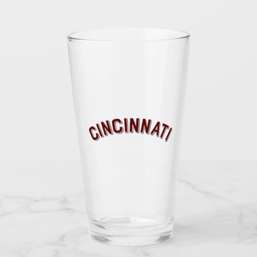 Cincinnati, Ohio Vintag Arch Glas (Vorderseite)