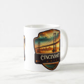 Cincinnati, Ohio | VINTAG Kaffeetasse (VorderseiteRechts)