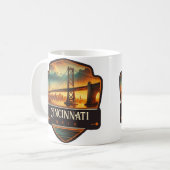 Cincinnati, Ohio | VINTAG Kaffeetasse (Vorderseite Links)