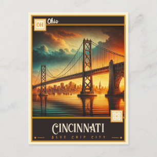 Cincinnati, Ohio Vintage Postkarte
