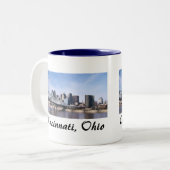 Cincinnati Ohio Zweifarbige Tasse (Vorderseite Links)