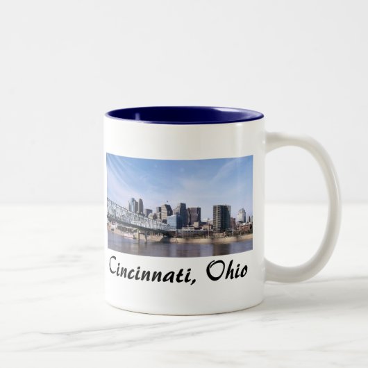 Cincinnati Ohio Zweifarbige Tasse (Rechts)