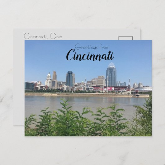 Cincinnati Postkarte (Vorne/Hinten)