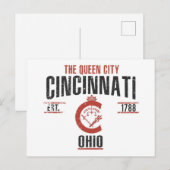 Cincinnati Postkarte (Vorne/Hinten)